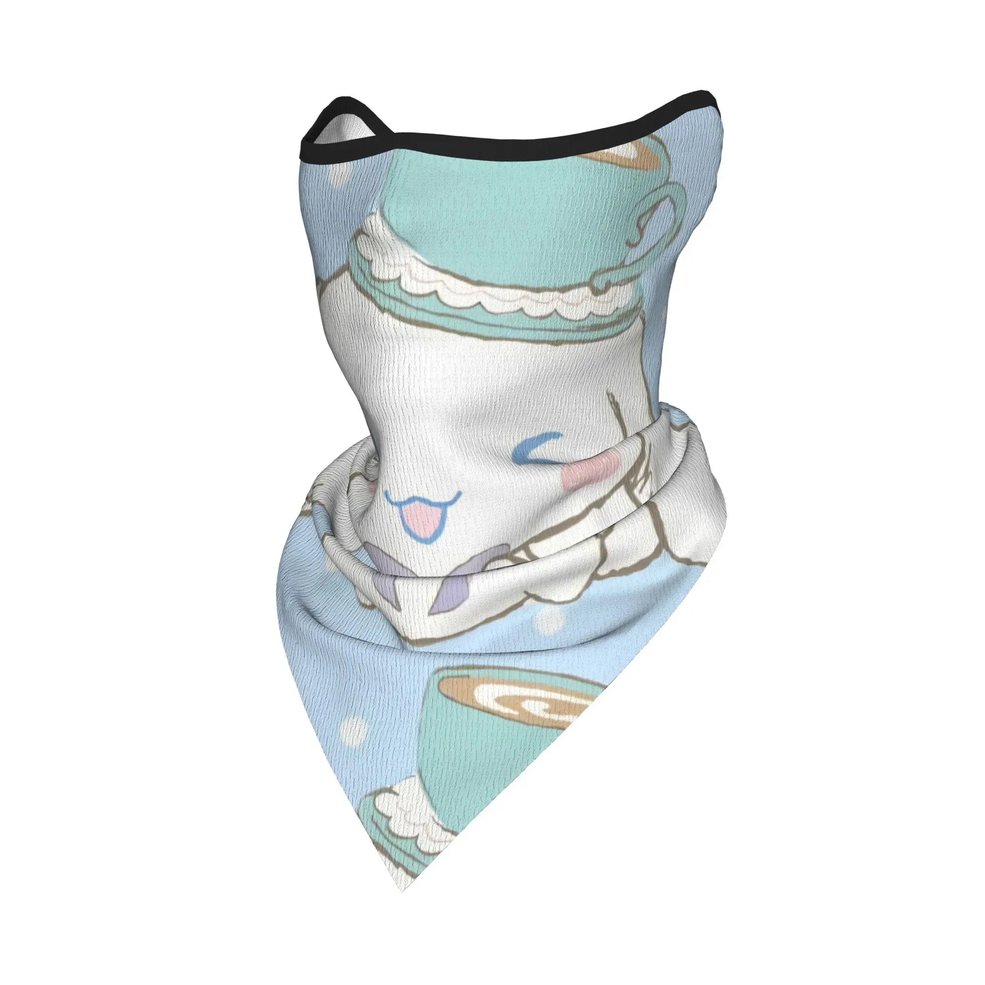 Cinnamoroll быстросохнущий многофункциональный шарф для лица, защита от ультрафиолета и пыли для езды на велосипеде, спортивная маска на открытом воздухе, удобная, прочная Cinnamoroll быстросохнущий многофункциональный шарф для лица, защита от ультрафиолета и пыли для езды на велосипеде, спортивная маска на открытом воздухе, удобная, прочная
