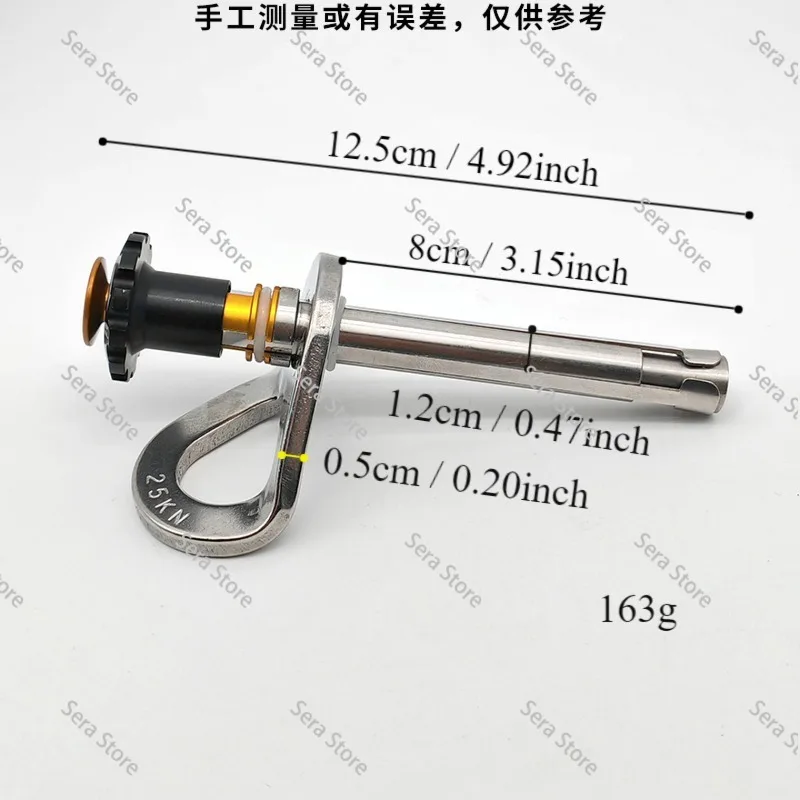 Rock Climbing Removable Anchor 304 Stainless Steel Rock Nail Hanging Piece Aerial Work Safety Rope Holder