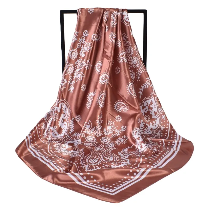 Spring New Retro Paisley Pattern Printed 90 Square Scarves Wholesale European and American Fashion Scarves