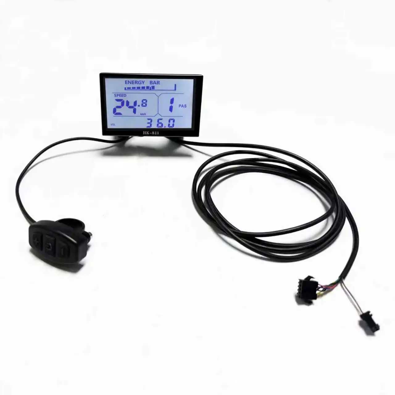 DC 24V 36V 48V 60V E-Bike LCD-Display P3 LCD oder HK811 Display für UART NO.2 Serielles Kommunikationsprotokoll 22,2mm Lenker – Detail 10
