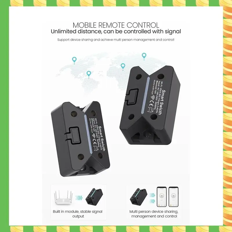 

Умный автоматический выключатель AB53 Tuya Wi-Fi Умный автоматический выключатель Tuya Wi-Fi 10A Умный автоматический выключатель