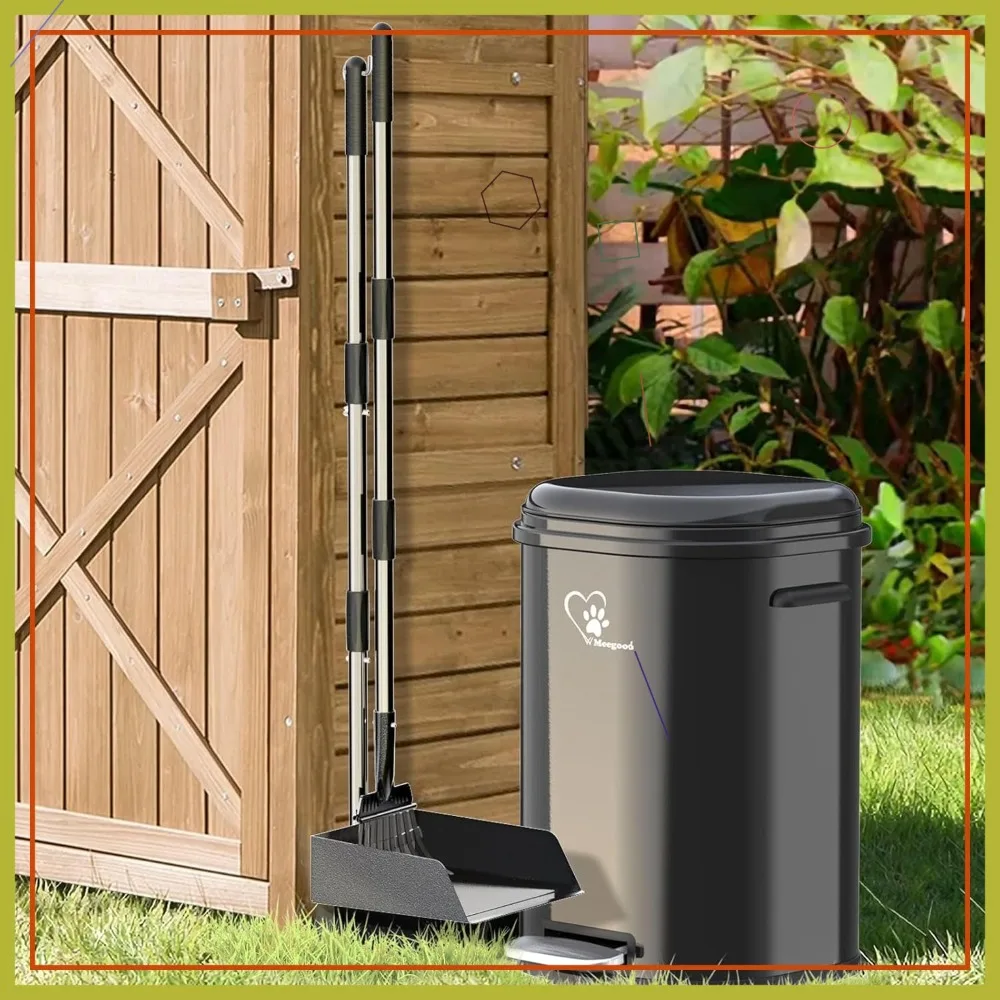 

18L Dog Poop Trash Can with Lid, Odor Control Waste Bin for Outdoor & Indoor Use, 45 Bags Included