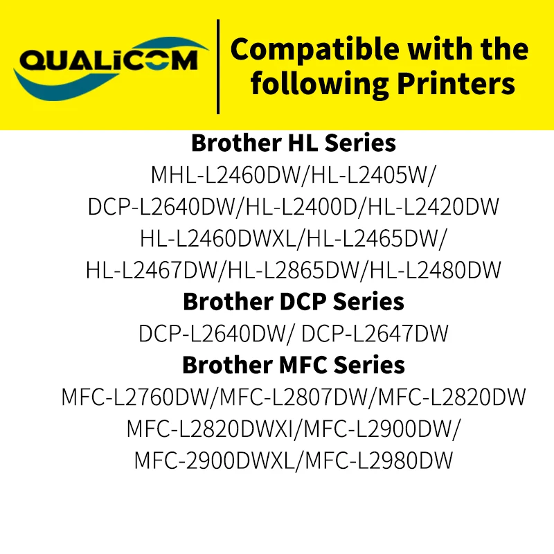 TN830 XL Black Toner Cartridge High Yield compatible for Brother TN830 TN-830 TN830XL Printer for DCP-L2640DW MFC-L2820DW