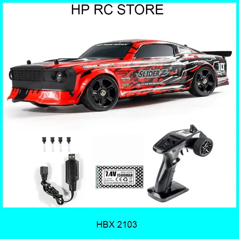 

HBX 2103 1/10 4WD RC Drift Car - RTR, 2.4G w/ Gyro, 390 Motor, 35A ESC, LED Lights