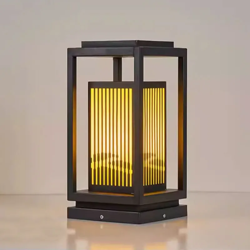 Waterproof Grass Column Headlights for Outdoor Chinese Style Courtyards Villas Gardens Landscape Lighting Decor