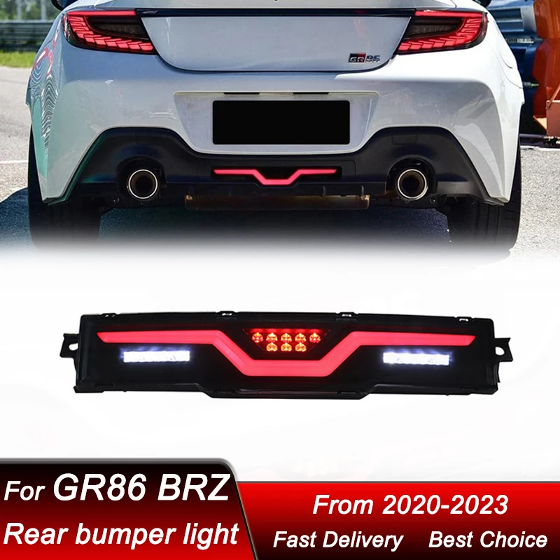 

Поп-автомобильные задние фонари для Toyota GR86 и Subaru BRZ 2020-2023 Полный светодиодный фонарь заднего бампера Динамический указатель поворота Задний фонарь в сборе