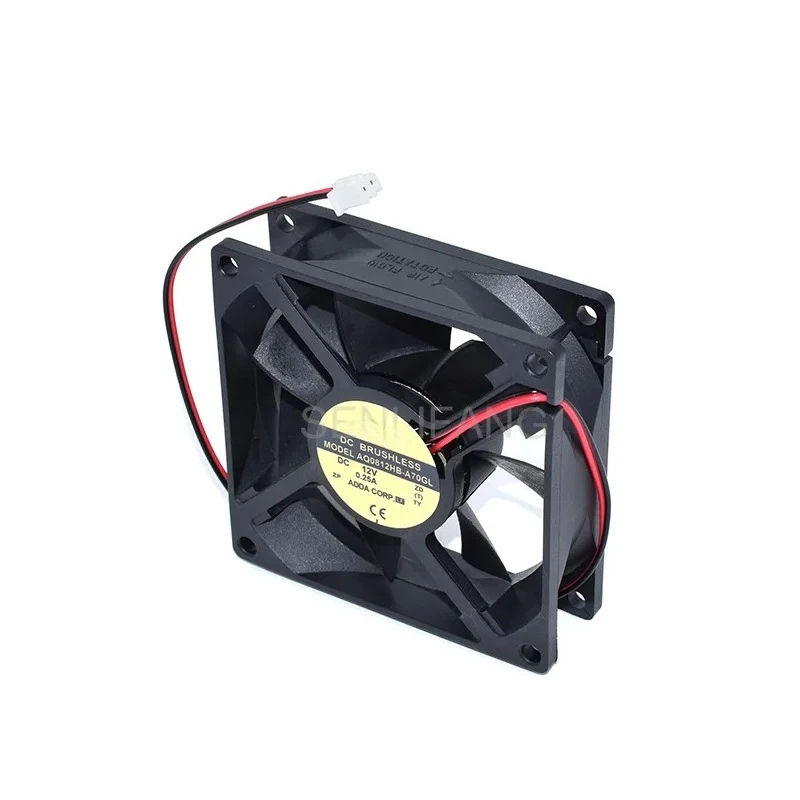 

Новый для ADDA AQ0812HB-A70GL 12 В 0,25 А 8 см 8025 2-проводной усовершенствованный водонепроницаемый охлаждающий вентилятор