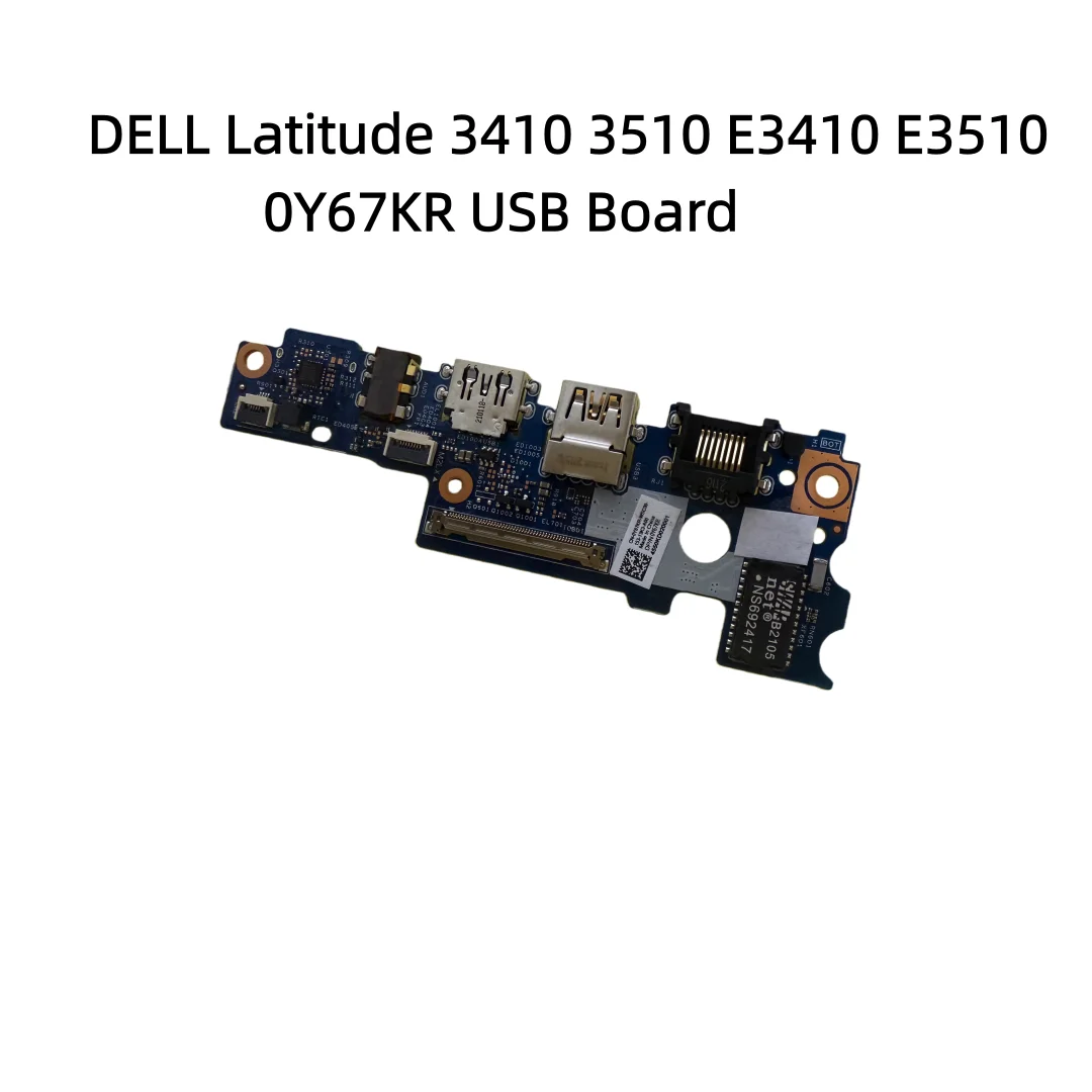 New For Dell Latitude 3410 3510 E3510 E3410 USB audio port wlan IO board 0Y67KR