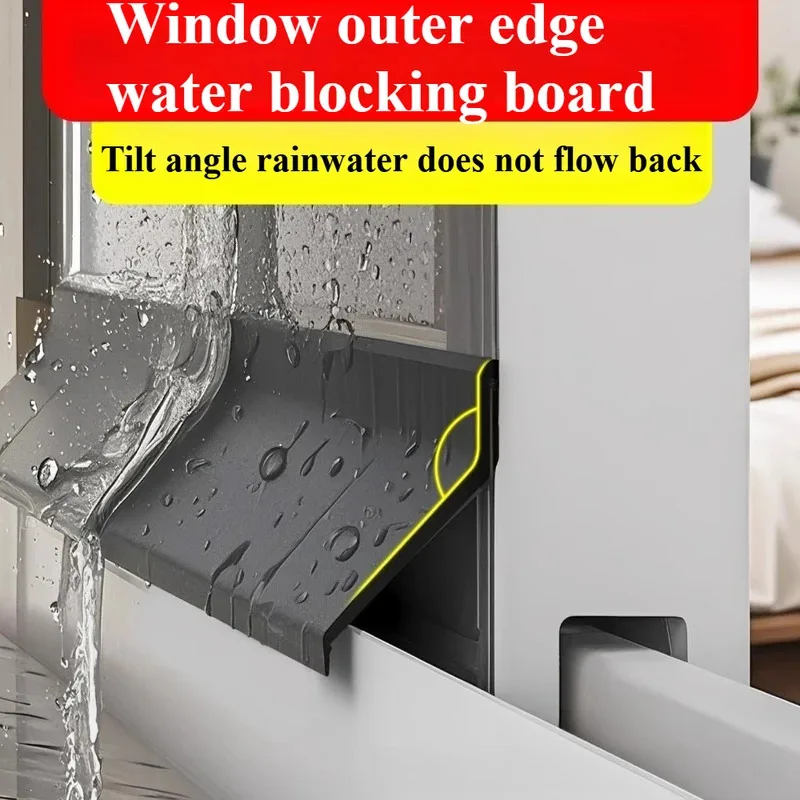 1m Window Edge Waterproof Strip Glass Door Sealing Balcony Sliding Door Windproof Soundproof Adhesive Weatherstrip for Home