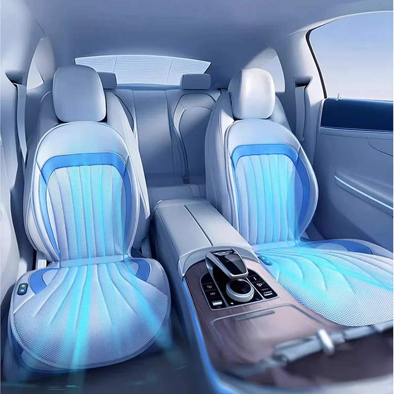 

16fans massage 12V Seat Covers Car New Summer Cool Cushion Fan Blowing Ventilation Cigarette Lighter Auto Seat Cooling Cushion