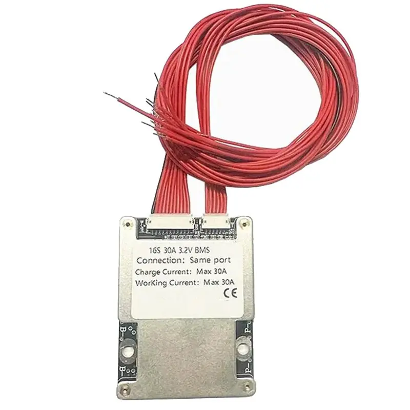 

ABZW 3.2V 16S 48V 30A Lithium Polymer Battery Protection Board For 48V Scooter Li- Battery Pack- Same Port PCB DIY PCM