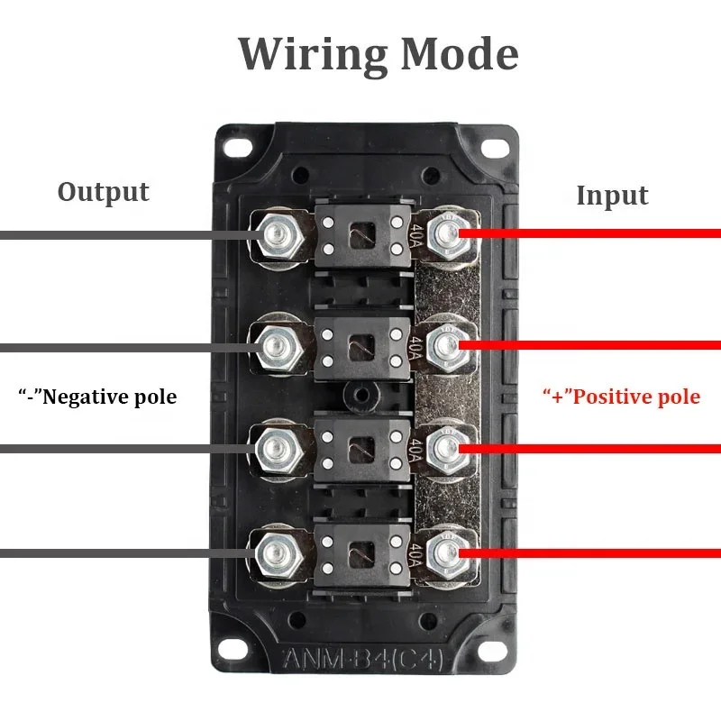 ANM Fuse Holder (Without fuse) 2-6way Replacement Mulitiway Auto Fusible Cutout GPS  Fuse Box 12V Overload Protector HOT SELLING