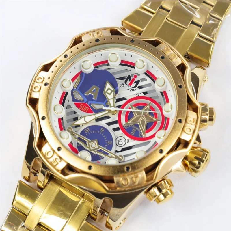 2024 New American Comic Pattern Fashion Big dial Sports Leisure Personalized Fashion Men\'s Watch