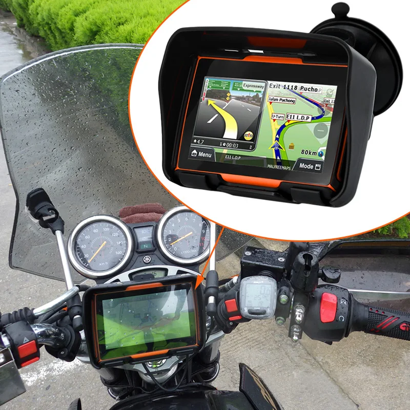 Car or Motorcycle GPS Navigation 4.3
