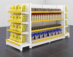 Supermarket shelves, display racks, convenience stores, multi-level storage racks, wall mounted shelves in stores