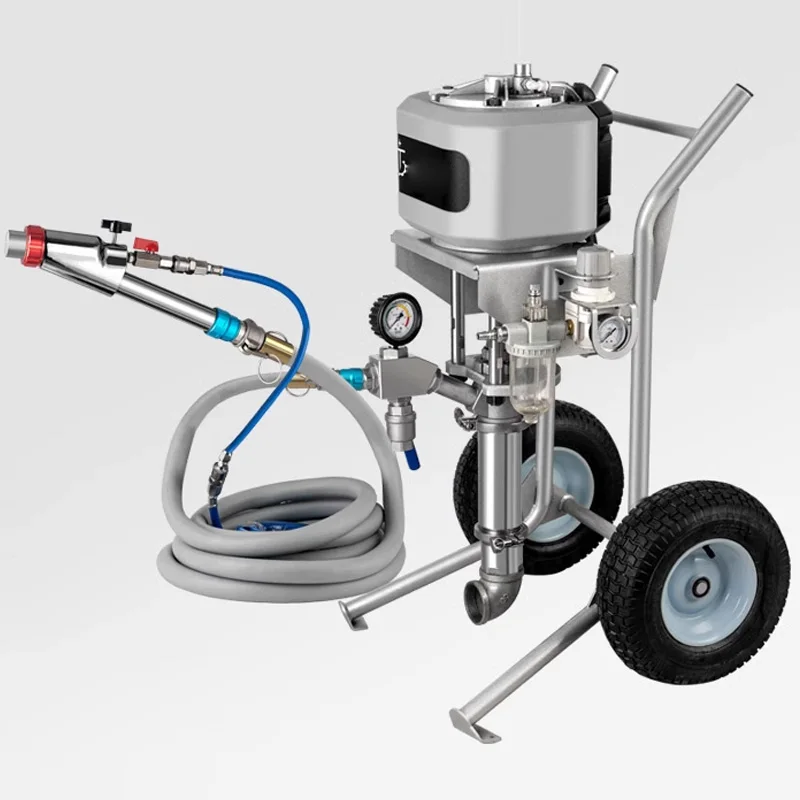 New plunger type real stone paint sprayer High pressure pneumatic exterior wall putty spraying Anti-crack mortar Steel structure
