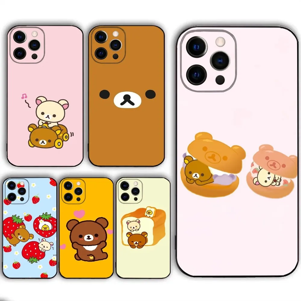 Cute R-Rilakkuma bear Phone Case  For IPHONE 15,13,14,12,Mini ,11, Xr, X ,Xs Pro Max 8, 7 Plus Back Cover