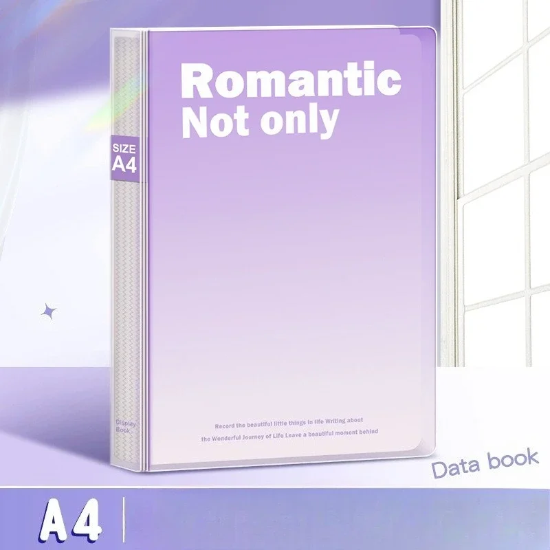 

A4 Document Organizer 30 Pages 60 Transparent Pockets - Multi-Layer Office and School Storage Folder Desk Organizer Binder