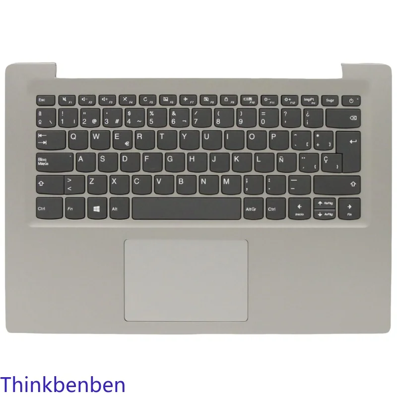 ES Spanish Mineral Gray Keyboard Upper Case Palmrest Shell Cover For Lenovo Ideapad S130 14 130s 14IGM 120s 14IAP 5CB0R61519