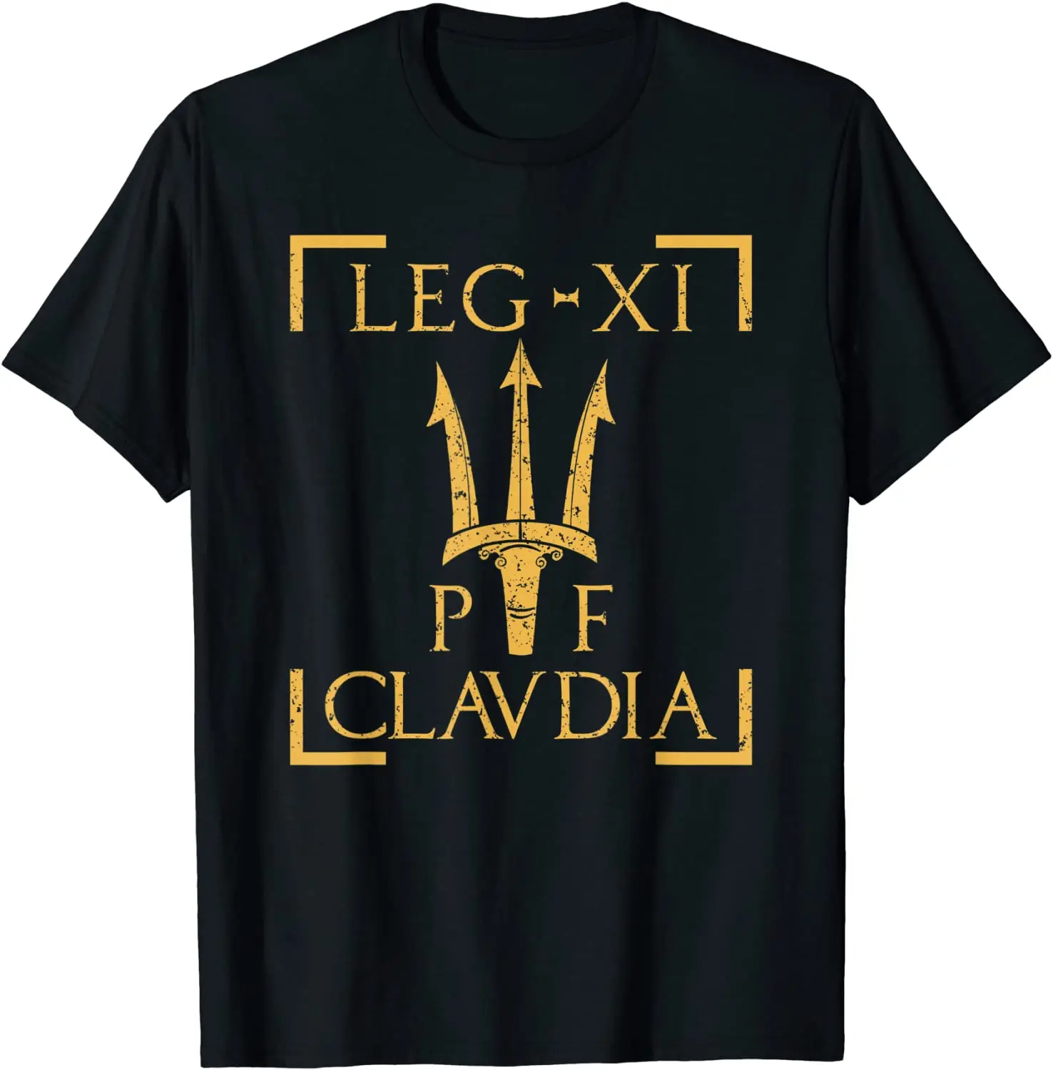 Legio XI Claudia Pia Fedelis Neptune Trident camiseta de la Legión Romana nueva camiseta de manga corta con cuello redondo top informal para hombre