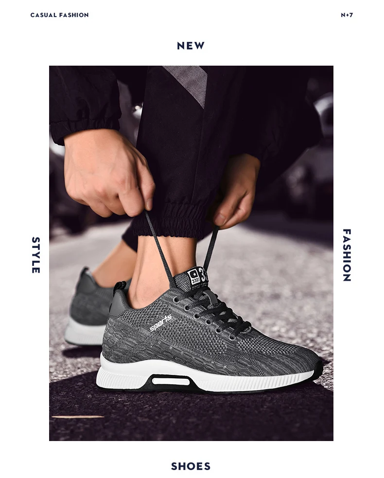 6-8CM Höhenverstellbare Herrenschuhe Atmungsaktive Mesh-Sportschuhe Unsichtbare Erhöhungsschuhe für Größere Körpergröße – Detail 19