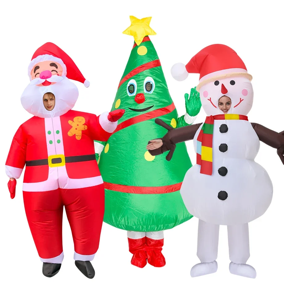 

2023 Christmas Eve Christmas Gift Holiday Party Adult Cosplay Store Promotional Atmosphere Create Santa Claus Inflatable Costume