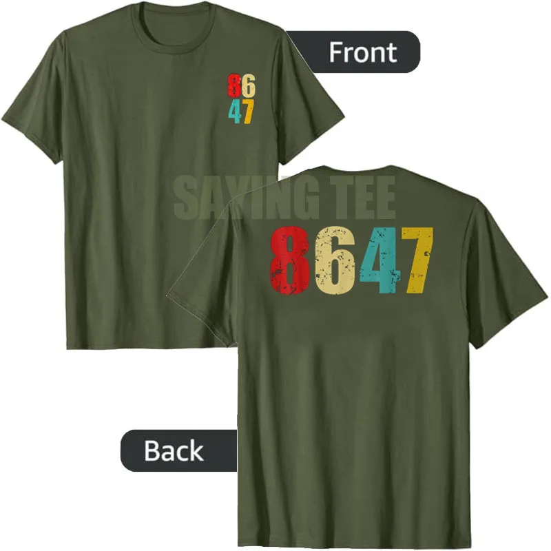 Retro Vintage 8647 Bekleidungs-T-Shirt Klassischer Retro Vintage 80er Jahre Grunge-Stil Herren Damen Streetwear Kleidung Neuartige Geschenk-T-Shirts – Detail 5