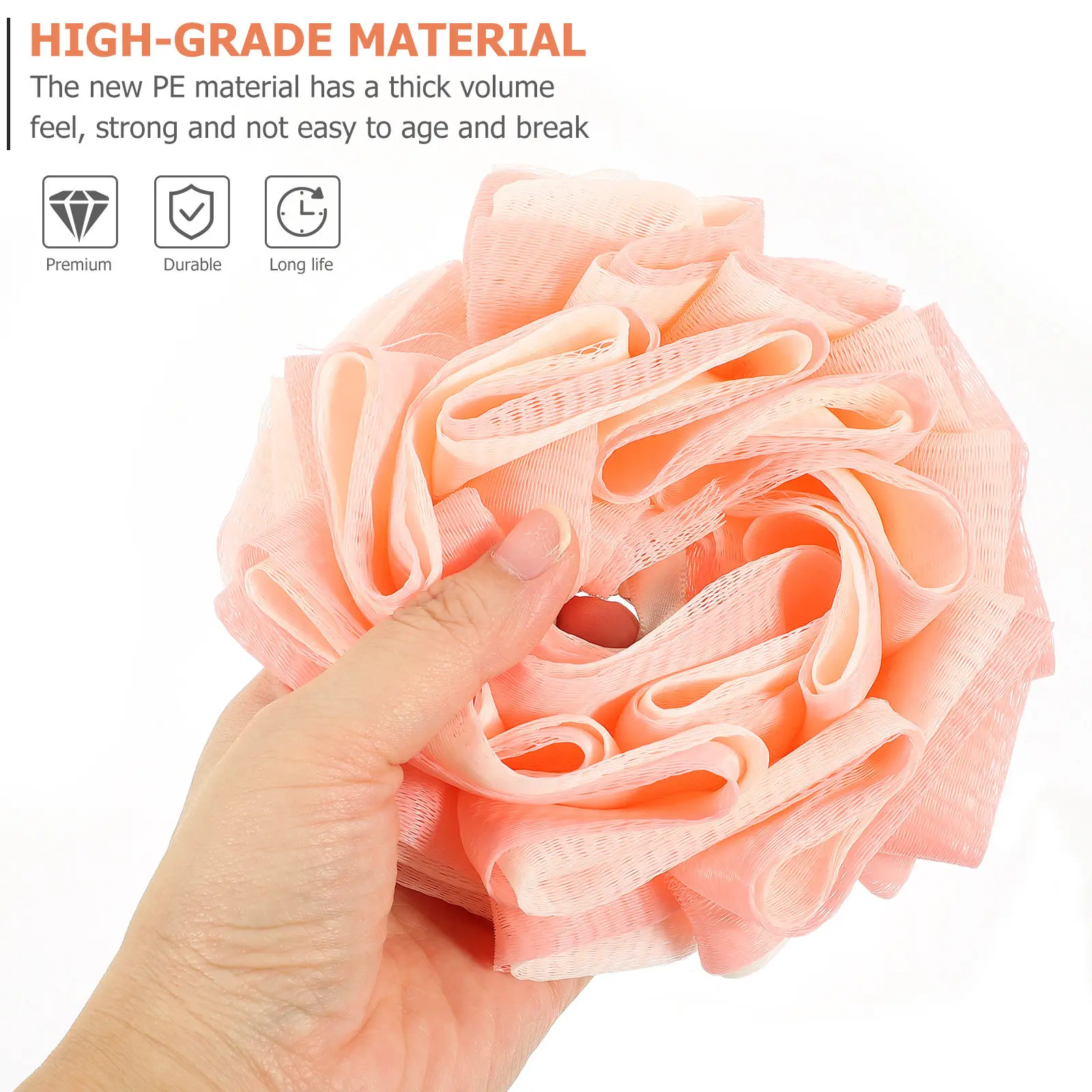 

Набор из 3 мочалок для душа для женщин и мужчин: отшелушивающие, глубоко очищающие, разглаживающие кожу, для ежедневного использования