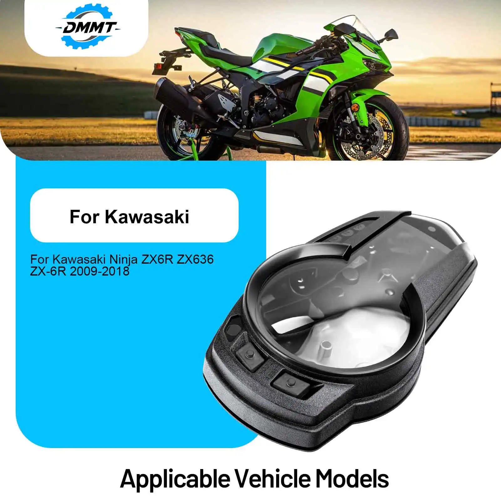 

Motorcycle Speedo Meter Gauge For Kawasaki Ninja ZX6R ZX636 ZX-6R 2009-2018 Motorcycle Speedometer Instrument