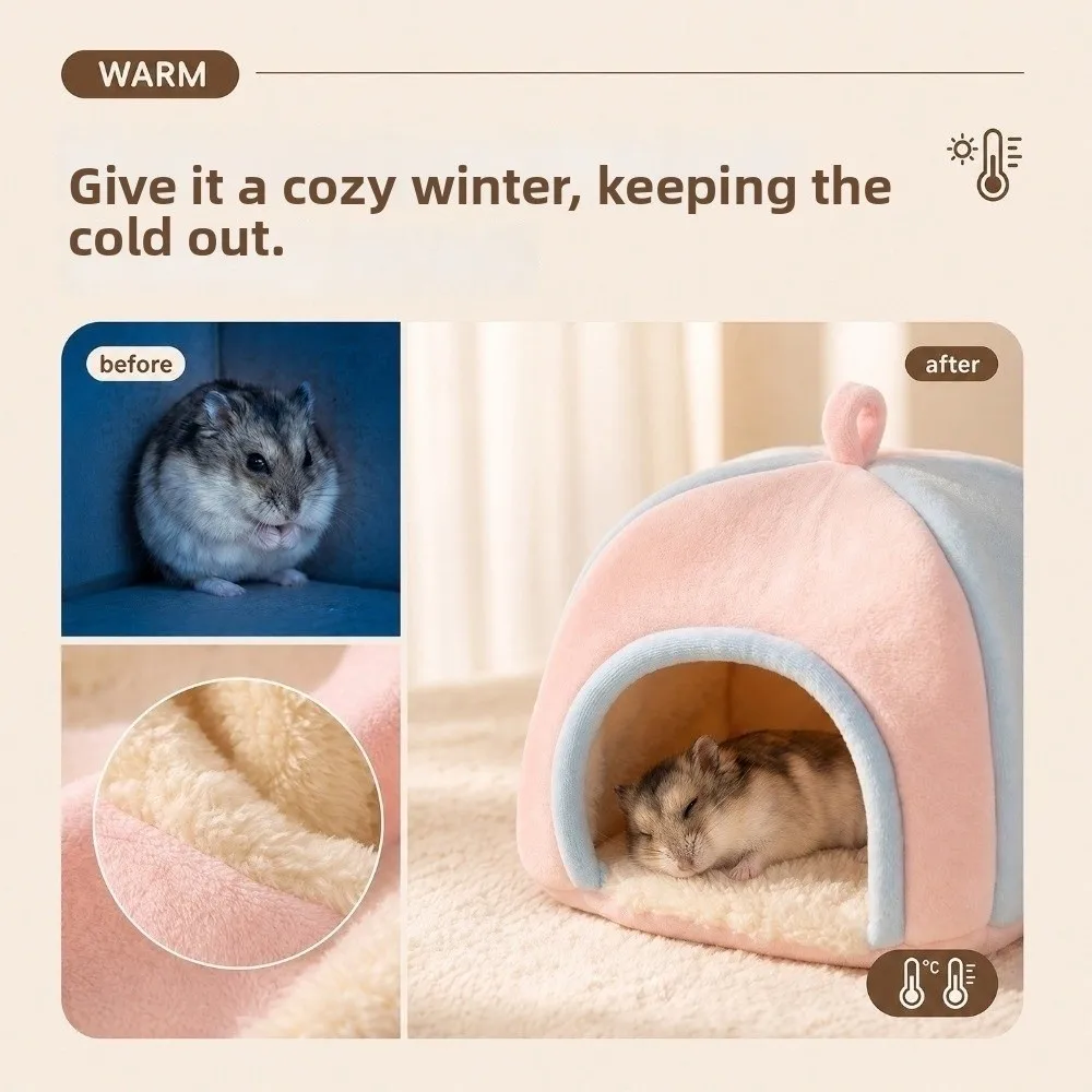 Thick Velvet Parrot Fleece Warm Nest Soft Skin-Friendly Heat-Retaining Liner Hanging Bird Bed Cold-Resistant Warmth