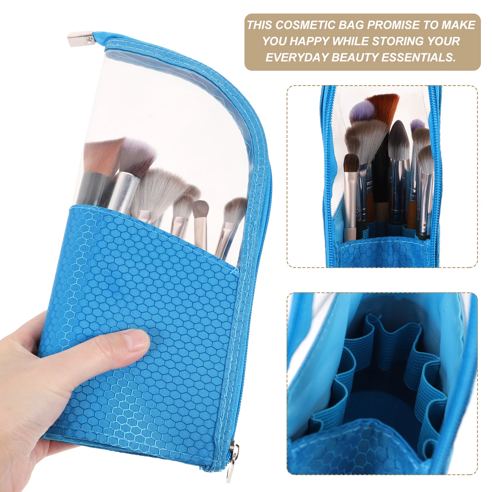 

Makeup Bag Large Organizer Travel Pouch For Women Girls Toiletry Storage Waterproof Makeup Brush Holder Portable