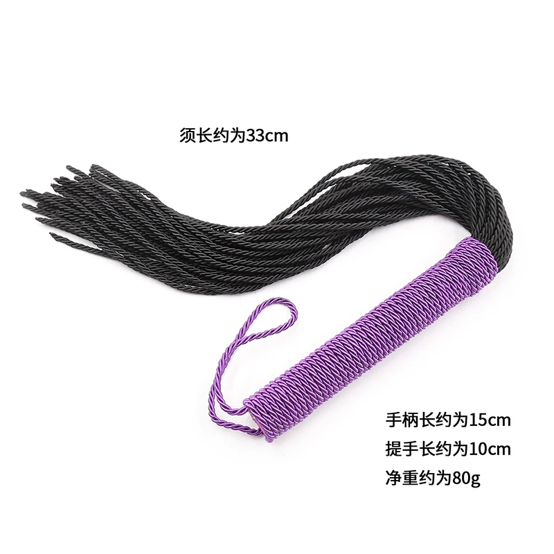 48Cm Tweekleurige Verbindende Nylon Kwasten Losse Zweep Rijdende Crop Flogger Peddel Slapper Paard Training Dressuur Zwepen