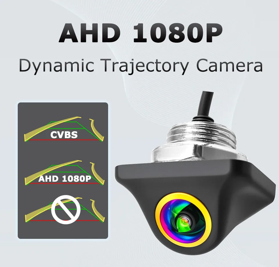 Dynamische Fisheye-Flugbahn AHD 1080P Rückfahrkamera – CCD-Objektiv, Vollfarb-Nachtsicht, mit intelligenten Lenkleitungen – Detail 3
