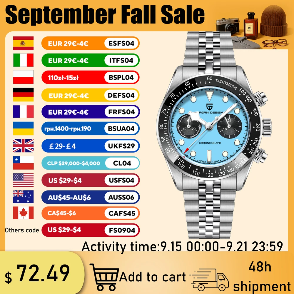 

PAGANI DESIGN2025 New BB Panda Men's Watch Light Luxury Mechanical Stainless Steel Men's Waterproof Watch Sapphire VK34 Movement