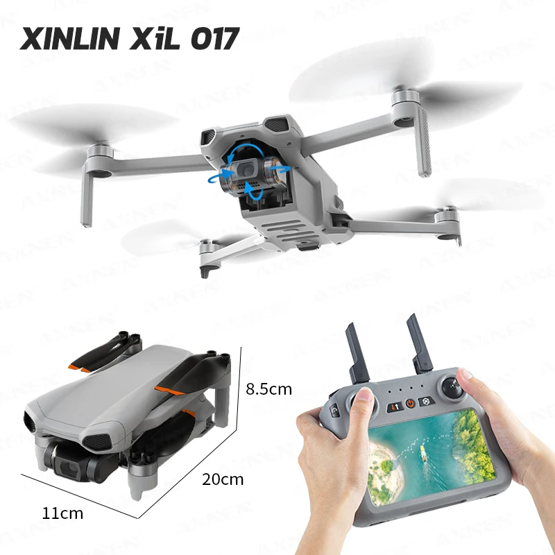 

XINLIN XiL 017 4K Camera Drone with 3-Axis Gimbal, 249g Foldable Quadcopter, 10KM HD Transmission, 35min Flight,GPS Smart Follow