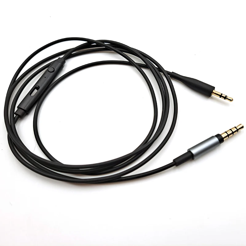 Para auriculares reemplazables B&W P5 Generation I Cable de actualización plateado de 3,5 mm a 2,5 mm