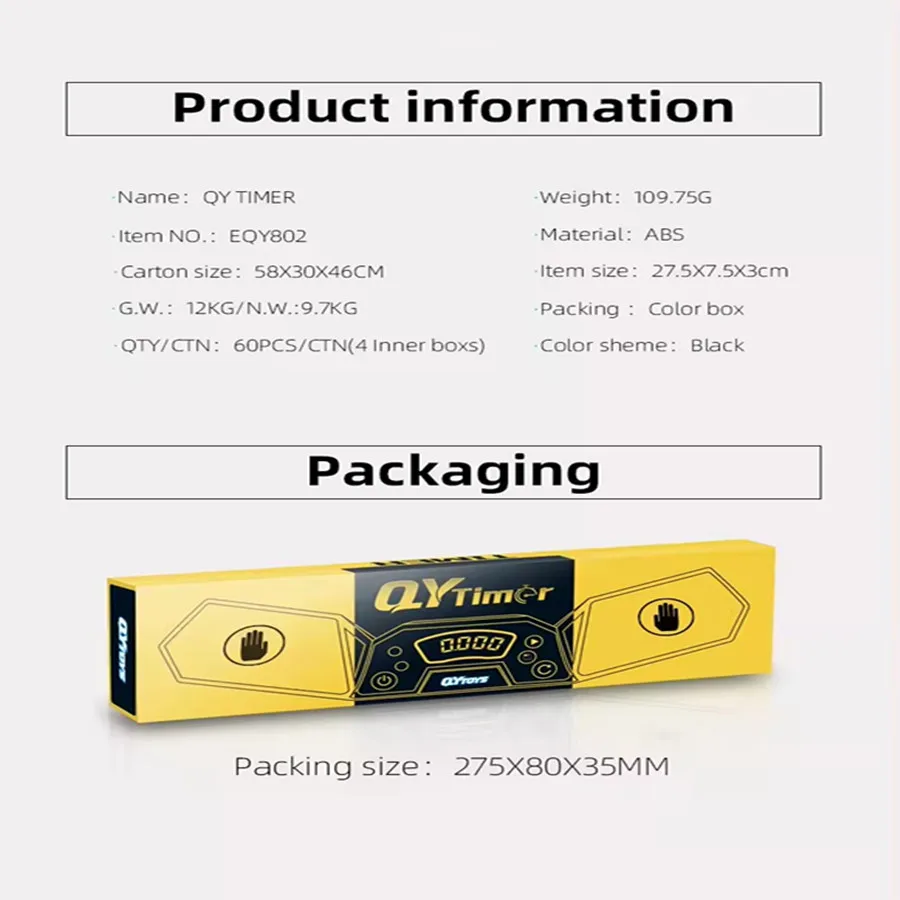 QiYi Speed Cube Timer No Battery Puzzle Timing Count Machine Magic Cube QY Timer Educational Kids Toys For Competition Training