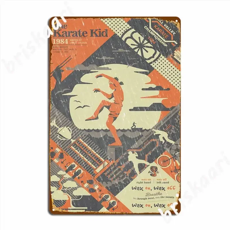 The Karate Kid 1984 Metal Sign Club Party Kitchen Funny Wall Decor Tin Sign Poster