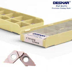 DESKAR 100% Original CTP07FR CTP07FRN CTP10FR 10FRN 15FR 15FRN 20FR 20FRN LF6018 CNC Lathe Turning Tools Carbide Inserts Cutter