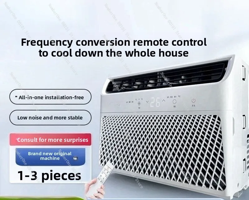 Variable Frequency Window Air Conditioner 1/1.5/2/3HP Single Cool Mini Integrated Window Mount AC Unit