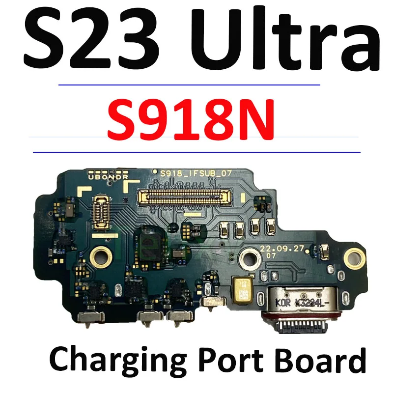 Charging Port Flex Cable for Samsung S23 Ultra S918N S918B S918U Charger Dock Connector Board Flex