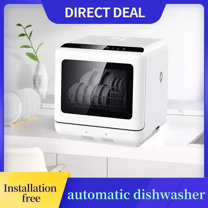 Free-standing Commercial Dishwasher Dishwasher Smart Meter Dishwasher Steel Cover Stainless Steel Power