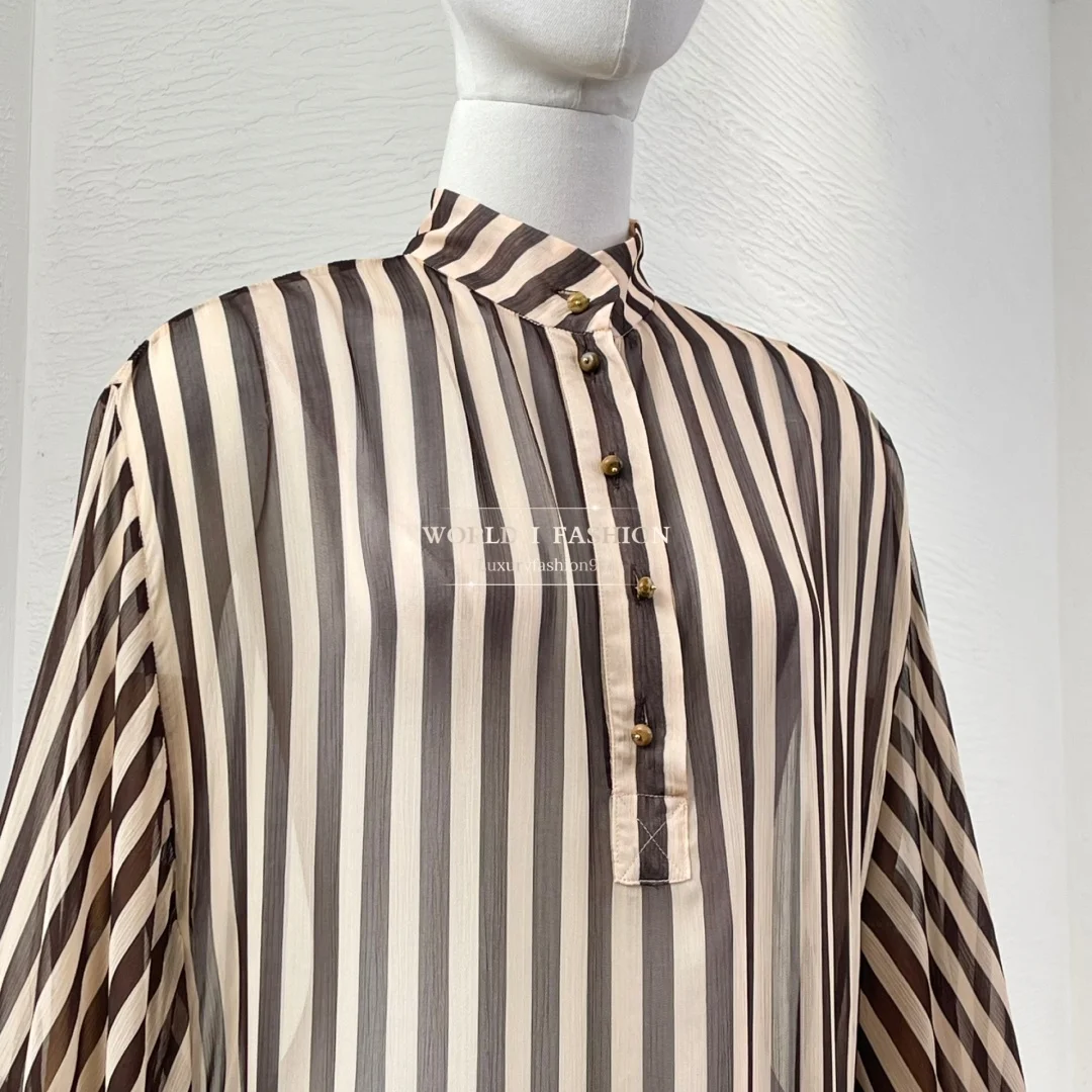 فساتين متوسطة الطول بأكمام طويلة على الموضة جديدة لعام 2025 للسيدات ذات جودة عالية كصور #4