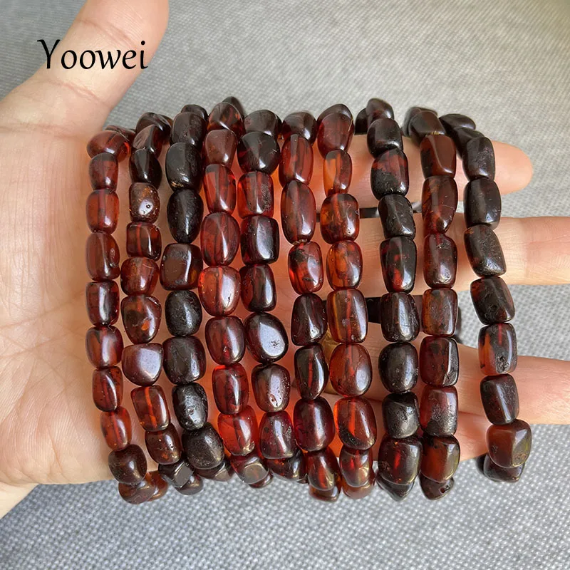 Новые браслеты из вишневого янтаря для мужчин и женщин, 100% натуральные бусины, натуральный балтийский камень, поставщики ювелирных изделий, оптовая продажа с фабрики-не идеально