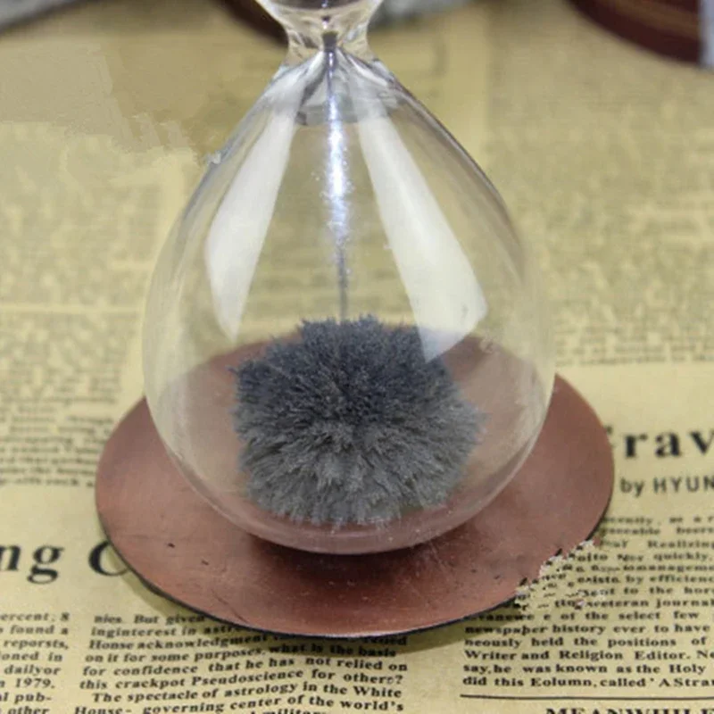 Hand-Blown Hourglass Creative Magnetic Sand Timer Clock, Home Decoration Crafts, Valentine\'s Day Present