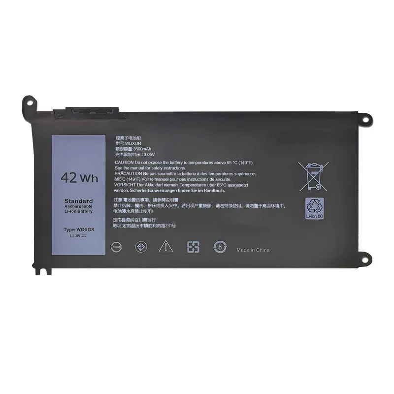 3500mAh Compatible with D-e-l-l 15 5568 Inspiron 7000 7460 14 5468 7560 7472 WDXOR WDX0R Battery
