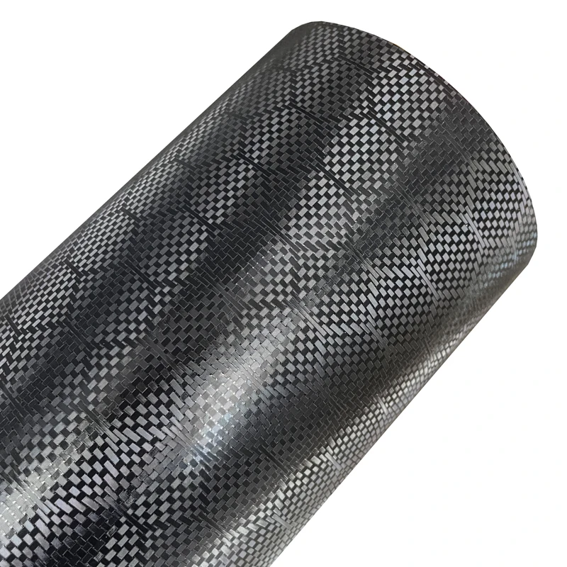 Wasserdichte PET Schwarze Hexagon-Wabenstruktur Carbon-Vinylfolie Rolle mit Luftkanälen Selbstklebende Aufkleber Dekor Auto-Folierung