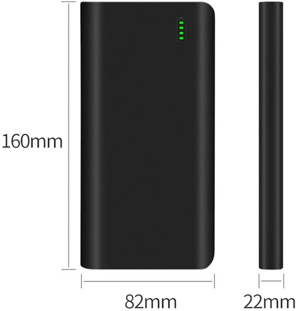 TalentCell Lithium Ion Battery Pack NB7102 DC USB-C 3.7V 17500mAh 64.75Wh 18650 Li Ion Rechargeable Battery