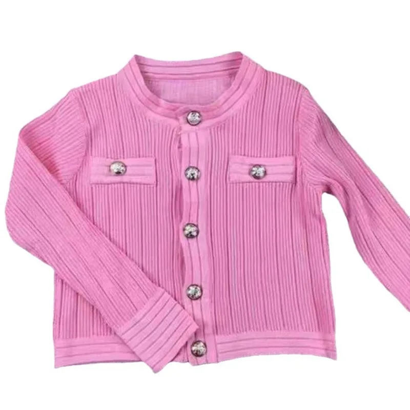 Sweater Women Sweet Knitted Cardigan Autumn New Female Korean Fits V-neck Outer Jacket E875