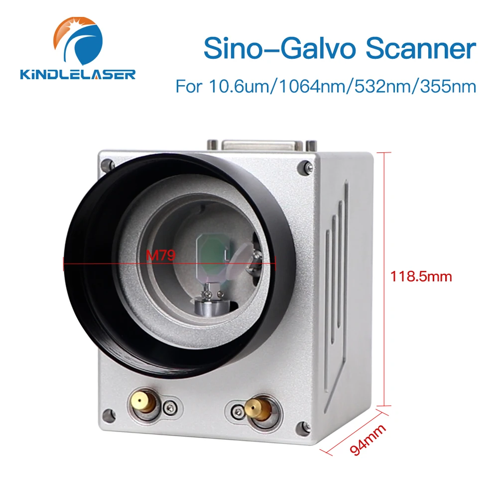 SINO-GALVO RC7110 Laser Scanning Galvo Head With Red Light For 1064/532/355nm/10.6um Laser Marking Machine